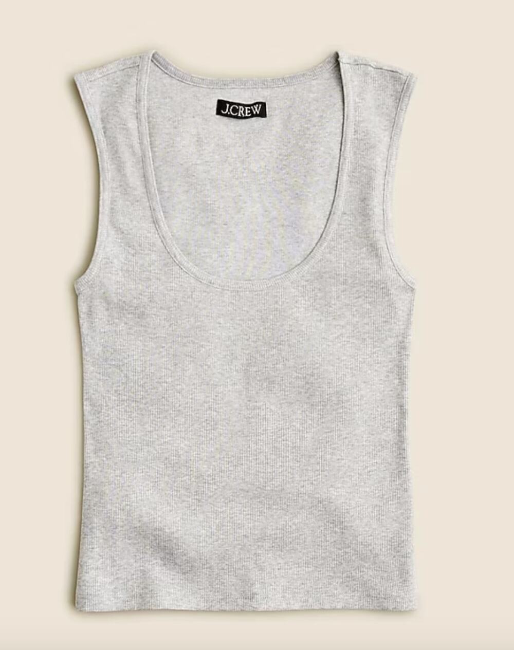 J. CREW NWT Cropped fine rib scoopneck tank top BY388 // XXS